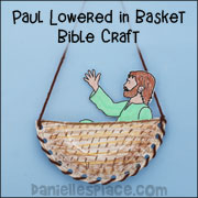 Apostle Paul in a Basket Bible Craft for Sunday School www.daniellesplace.com