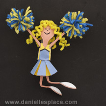 Cheerleader Craft for Kids