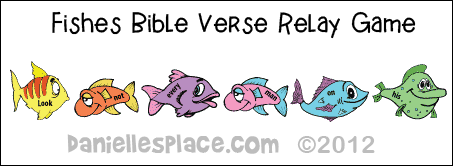 Fish Relay Bible Verse Review Game