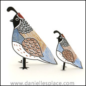 Quail Folded Paper Craft