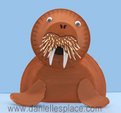 Walrus Paper Plate Craft