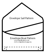 Envelope Boat Diagram for Jesus Walked on the Water from www.daniellesplace.com