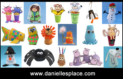 Cup Crafts for Kids on www.daniellesplace.com
