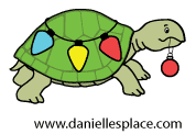 Christmas Turtle Coloring Sheet small www.daniellesplace.com