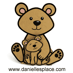 Dad, You're Beary Speical Card Craft for Children www.daniellesplace.com