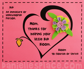 3D flower Craft for Mother's Day www.daniellesplace.com