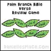 Palm Branch Bible verse Review Game