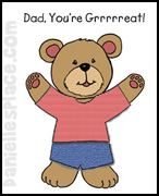 Bear Father's Day Card
