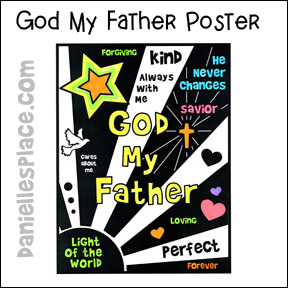God Our Father Coloring Sheet www.daniellesplace.com