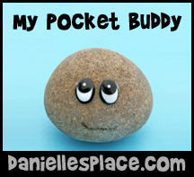 My Pocket Buddy Rock Craft for Back to School Crafts www.daniellesplace.com