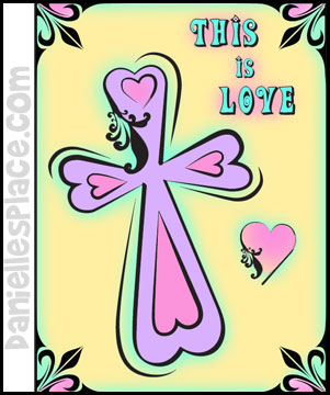 cross color sheet this is love from www.daniellesplace.com