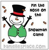 Pin the Nose on the Snowman Game