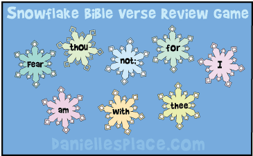 Snowflake Bible Verse Review Game from www.daniellesplace.com