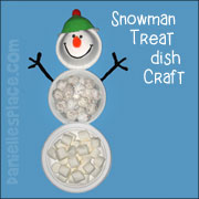 Snowman Paper Plate Craft