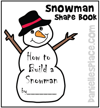 Snowman Shape Book from www.daniellesplace.com