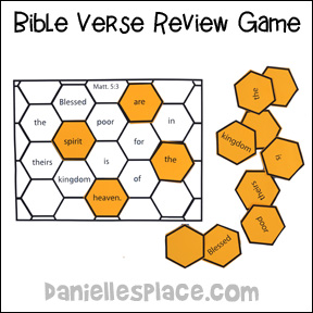 Beehive Bible verse review game from www.daniellesplace.com