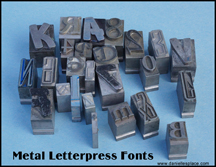 Letterpress letters from www.daniellesplace.com