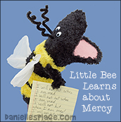 Bee Puppet for Beatitudes Sunday School Lesson - Blessed are the Merciful from www.daniellesplace.com
