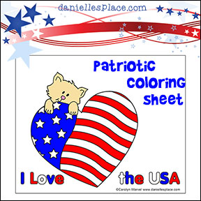 Free Patriotic Coloring Sheet Craft from www.daniellesplace.com Free Patriotic Coloring Sheet Craft from www.daniellesplace.com