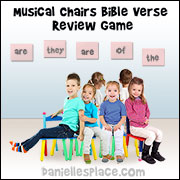 Musical Chairs Bible Verse Review Game