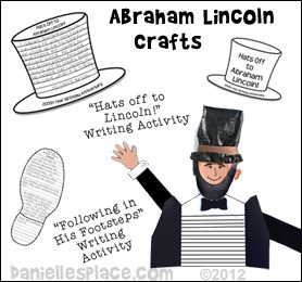 Abraham Lincoln Crafts and Learning Activities for Kids from www.daniellesplace.com