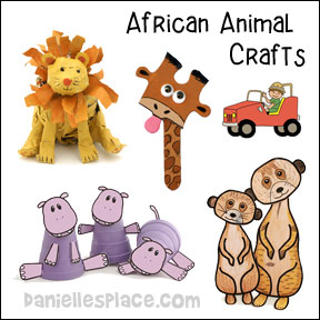 African Animal Crafts for Kids