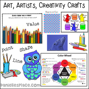 Art, Artists, and Creativity Crafts and Learning Activiteis