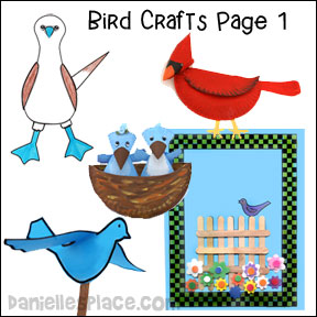 Bird Crafts and Learning Activities from www.daniellesplace.com
