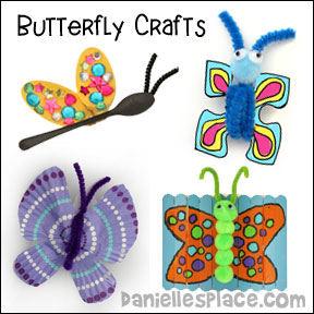 Butterfly Craft - Cupcake Liner Butterflies from www.daniellesplace.com