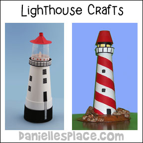 How do you make lighthouse crafts?