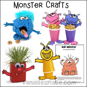 Emotions Monster Cup Puppet Craft from www.daniellesplace.com. Use this craft to go along with the children's book "Glad Monster, Sad Monster".
