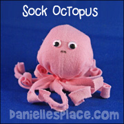 Sock octopus craft