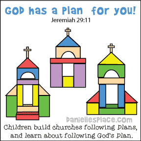 The Wise and Foolish Builder Activity - Following God's Plan Printable Sheets from www.daniellesplace.com