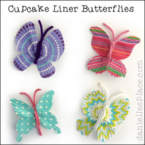 Accordion Fold Butterflies Craft - Our Kid Things