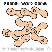 Peanut Word Game for George Washington Carver Thematic Unit from www.daniellesplace.com
