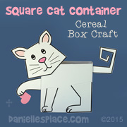 Square Cat Box Container Craft