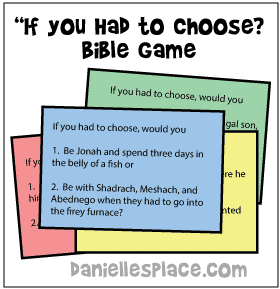 "If You Had to Choose?" Printable Bible Card Game for Groups