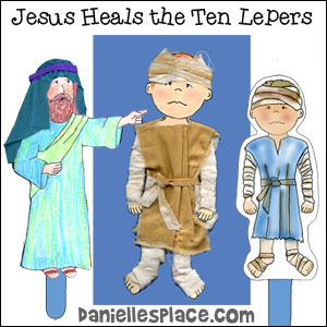 Jesus Heals the Ten Lepers Free Bible Lesson for Children from www.daniellesplace.com