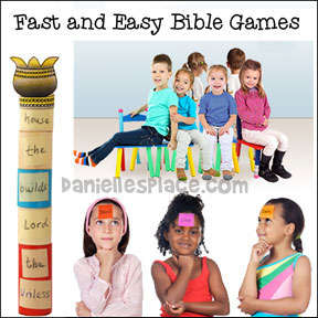 Fast and Easy Bible Games for Children's Ministry, Children's Church, and Sunday School from www.daniellesplace.com