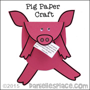 Pig Holding Bible Verse Craft