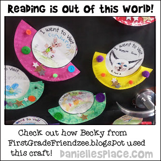 Reading is Out of This World Paper Plate Craft and Learning Activity from www.daniellesplace.com