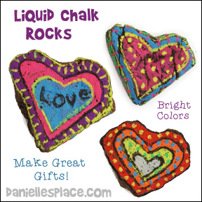 Rock Art - Chalk Rocks - Children will love decorating rocks to use as paper weights, gifts, and decorative items - Click on the image for directions - www.daniellesplace.com
