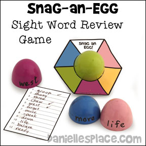 Snag-an-Egg Sight Word Review Game - Great Educational Game from www.danielllesplace.com
