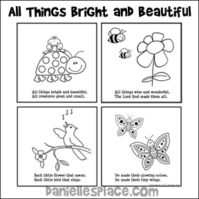 All Things Bright And Beautiful Flip Chart