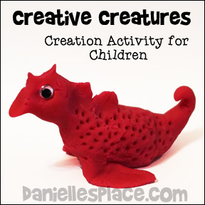Creative Creatures Activity for Creation Sunday School Lesson for Children from www.daniellesplace.com