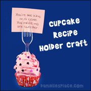 Cupcake  Note Holder Craft from www.daniellesplace.com