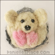 Felted Hedgehog Craft from www.daniellesplace.com