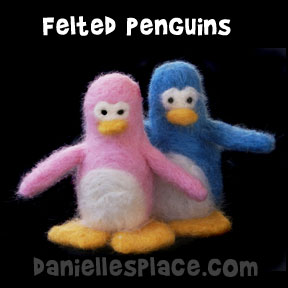 Felted Penguin Craft