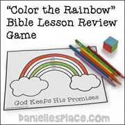 Color the Rainbow Bible Lesson Review Game from www.daniellesplace.com