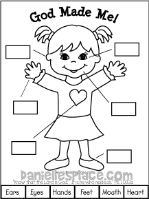 God Made Me Girl Printable from www.daniellesplace.com